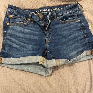 American eagle super stretch jean shorts